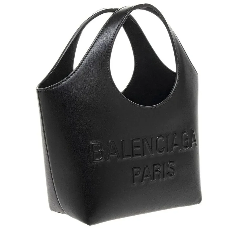 Balenciaga Mary Kate Xs Leather Tote, Black - Picture 3 of 3